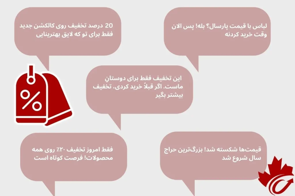نمونه متن تخفیف ویژه